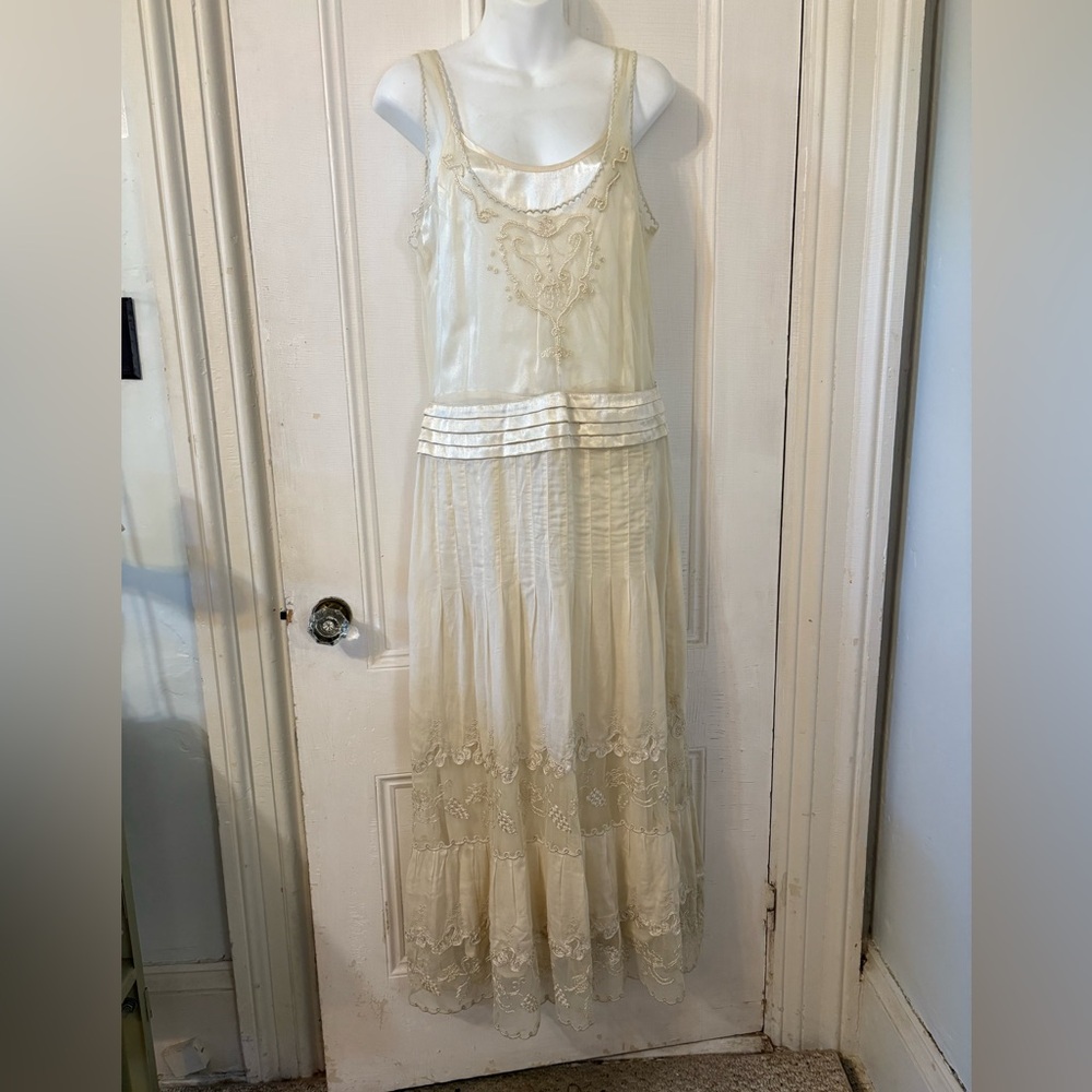 Yantha Nataya rare y2k vintage party wedding ivory NWOT 1920s Downton Abbey